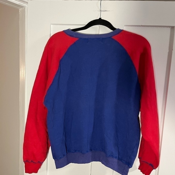 Rare Vintage Retro Coca-Cola Red and Blue Logo Crewneck Sweatshirt Medium - Picture 4 of 9
